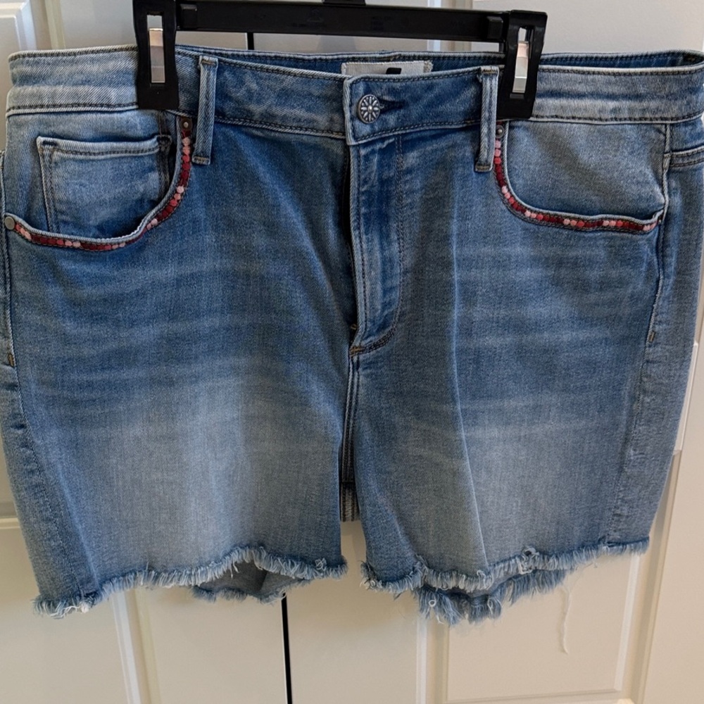 DRIFTWOOD Blue Jean Shorts with Red Accents - Picture 4 of 5